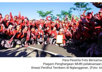 Gunungkidul Cetak Rekor Dunia MURI Lewat Senam Kreasi Penthul Tembem di Nglanggeran