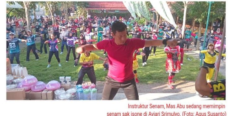 Meriahkan Hari Jadi Bantul ke-195, Warga Ikuti “Senam Sak Isone” dan Peluncuran Wahana Baru Aviari Srimulyo
