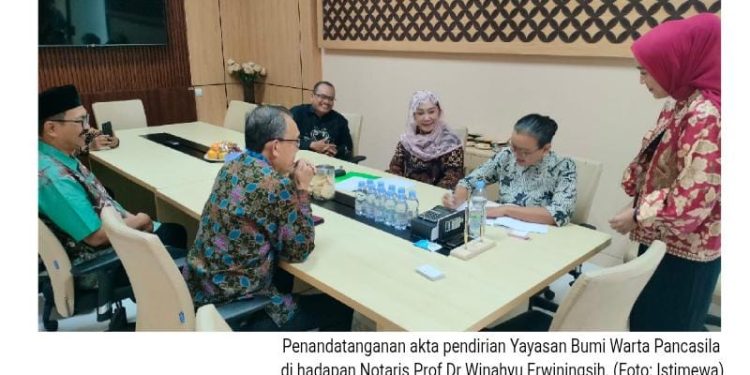 Yayasan Bumi Warta Pancasila Resmi Berdiri, PWI DIY Perkuat Pengembangan Pendidikan dan Pers Berwawasan Pancasila