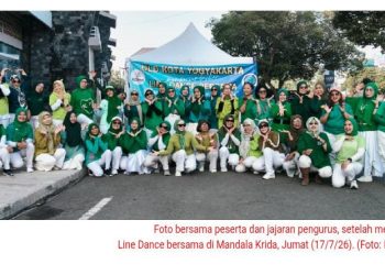 Gelorakan ‘Enjoy The Dance’, ULD Kota Yogyakarta Sukses Gelar ‘Line Dance Bersama’ di Mandala Krida