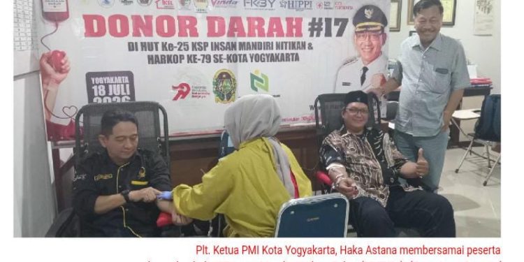 Peringati HUT ke-25 KSP Insan Mandiri Nitikan dan Harkopnas ke-79, Gelar Aksi Donor Darah. Ini Buktinya!