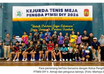 Pengda PTMSI DIY Sukses Gelar Kejurda Tenis Meja 2026, Ini Daftar Lengkap Pemenangnya!