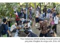 Wujudkan Kemandirian Pangan, Puluhan Mahasiswa ASEAN Bagikan Bibit Sayur untuk Warga Kali Code
