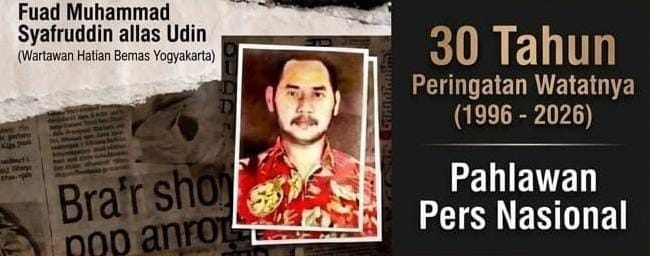30 Tahun Kepergian Udin, PWI DIY Bersiap Abadikan Nama Wartawan Bernas di Aula hingga Makam