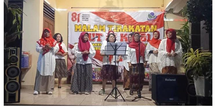 Perkuat Silaturahmi dan Jiwa Nasionalisme, Warga Pakelrejo Sorosutan Gelar Malam Tirakatan HUT RI ke-81