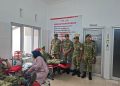 Peringati HUT RI Ke-81, Prajurit Yonif TP 444/Satria Setyonegoro Gelar Aksi Donor Darah Di PMI Wonosobo 