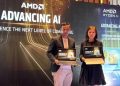 Donnie Brahmandhika, Consumer Product Marketing Manager - AMD Indonesia, dan Armawati Cen, Consumer Business Development Manager AMD Indonesia. (Foto: Agoes Jumianto)
