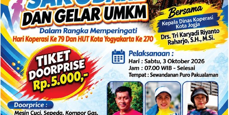 Menyatu dalam Gerak dan Ekonomi: Semarak “Senam Sehat Sak Obahe” Sambut Hari Koperasi dan HUT Kota Jogja