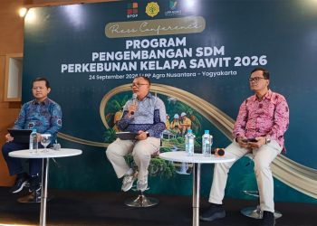 Pers conference Program Pengembangan SDM Perkebunan Kelapa Sawit di LPP Agro Nusantara Yogyakarta, Kamis (24/9/2026) - Foto: Agoes Jumianto