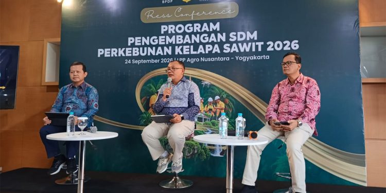 Pers conference Program Pengembangan SDM Perkebunan Kelapa Sawit di LPP Agro Nusantara Yogyakarta, Kamis (24/9/2026) - Foto: Agoes Jumianto