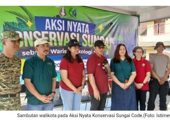 Usung Tagline ‘OK’, Walikota Jogja Terjun Langsung Reresik Kali Code Bersama Ratusan Relawan