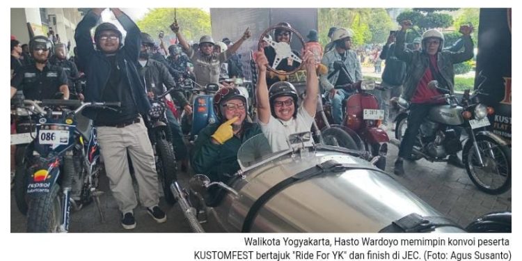 Rayakan HUT ke-270 Kota Yogyakarta dan Edisi Ke-15 KUSTOMFEST: Ratusan Pengendara Gelar Aksiriding “Ride For YK” Hingga Aksi Sosial Rp1 Miliar Lebih