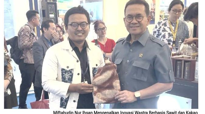 Smart Batik Indonesia Kenalkan Inovasi Wastra Berbasis Sawit dan Kakao kepada Menteri Perdagangan RI pada Gelaran Trade Expo Indonesia 2026